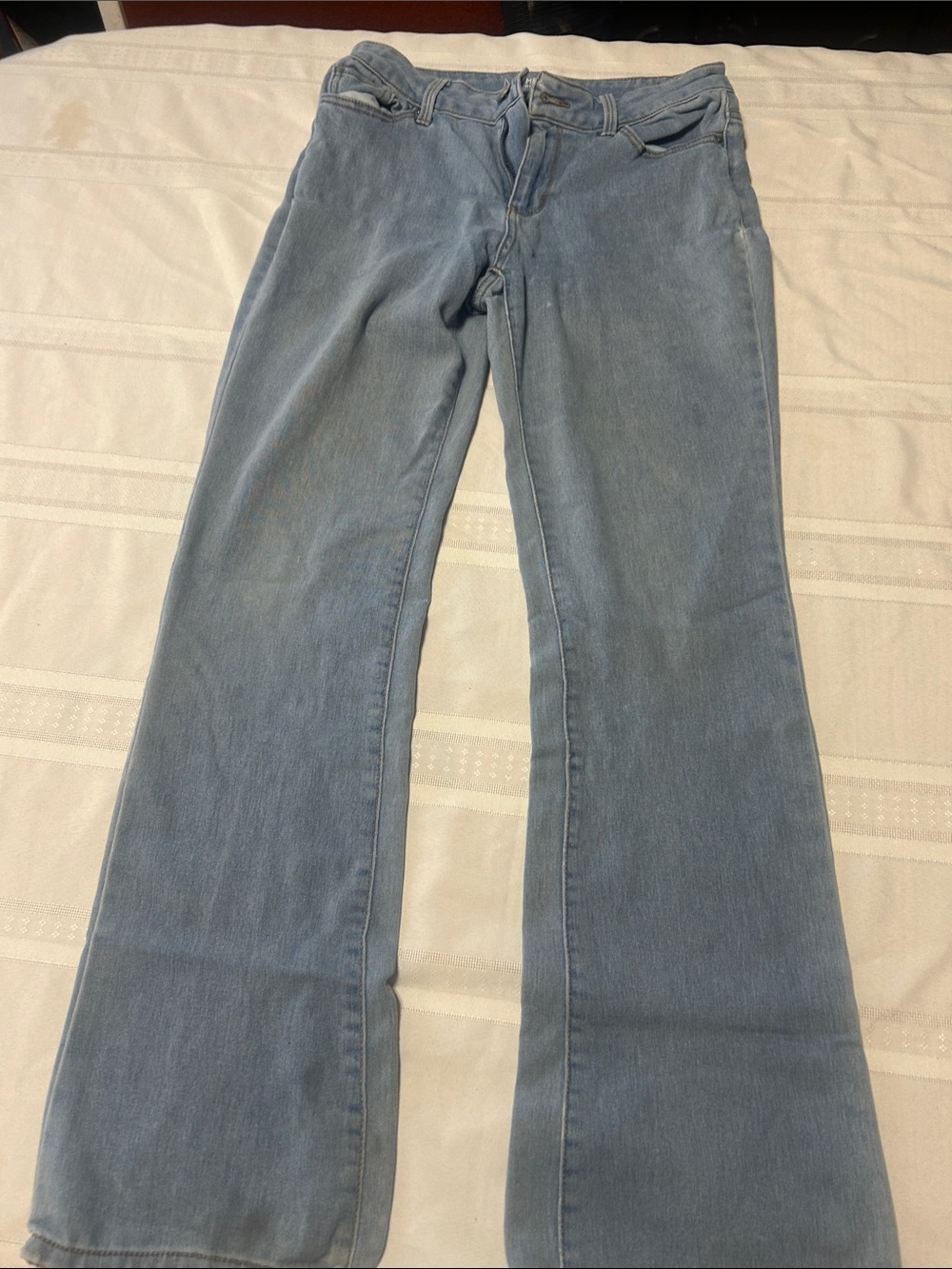 No Boundaries Light Blue Flare Jeans